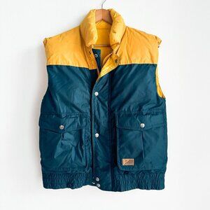 Vintage Genuine Down Brand Reversible Down Filled Vest M